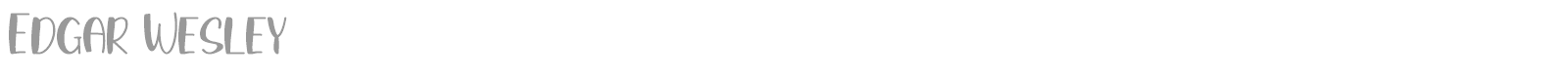 Edgar Wesley font preview